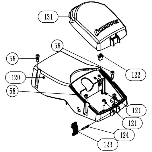 Крышка цилиндра Champion 246